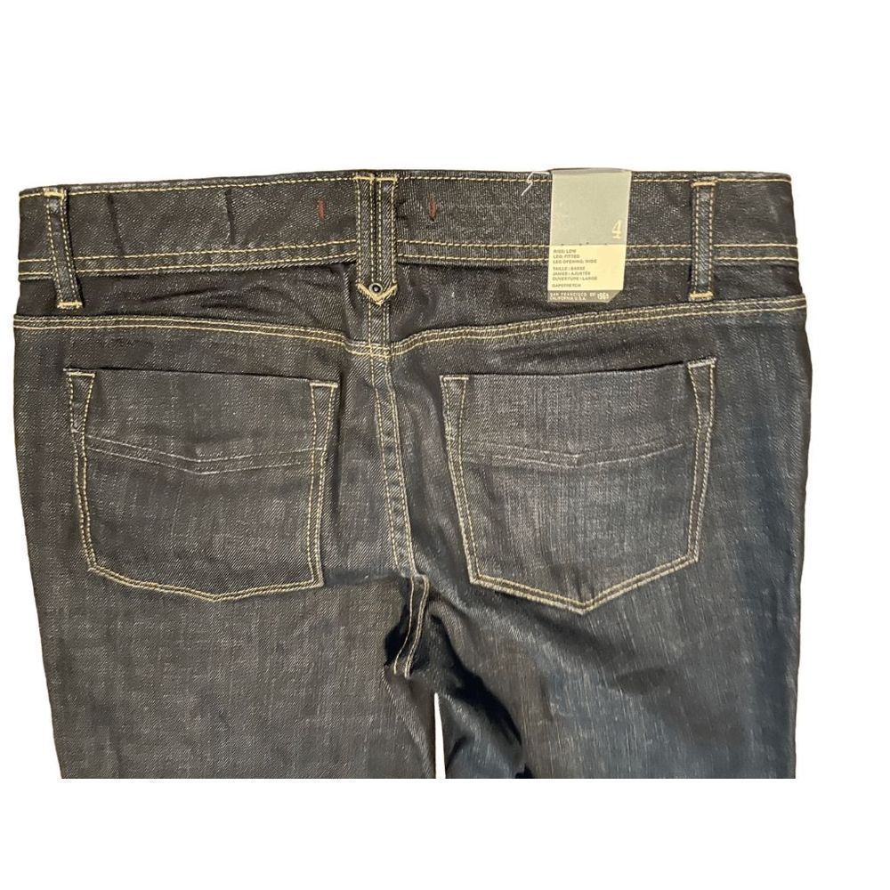 GAP Limited Edition Low Rise Wide Leg NWT Jeans Dark Wash Size 4 - Picture 9 of 11